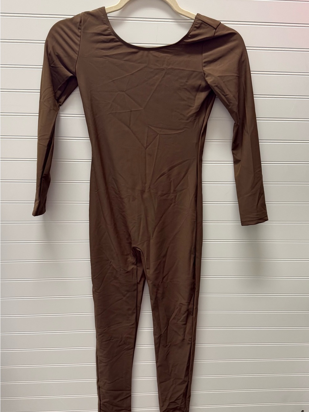 Kids Brown Dance Unitard - Classic Stretch Bodysuit